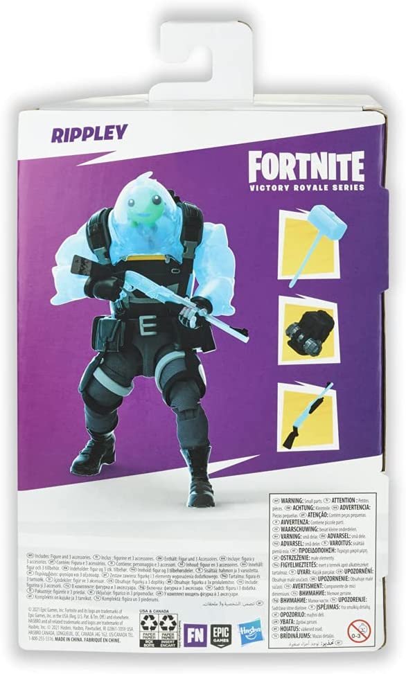 FORTNITE Hasbro Victory Royale Series Rippley Collectible Action Figure with Accessories - Ages 8 and Up, 6-inch