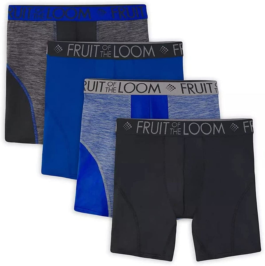 Fruit of the Loom Men's Boxer Briefs 5-Pack Signature/Regular Long Leg/Regular Leg S-2X