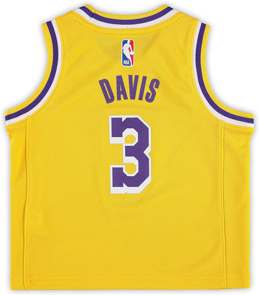Anthony Davis Los Angeles Lakers #3 Infants Toddler Yellow Icon Edition Jersey (2T)