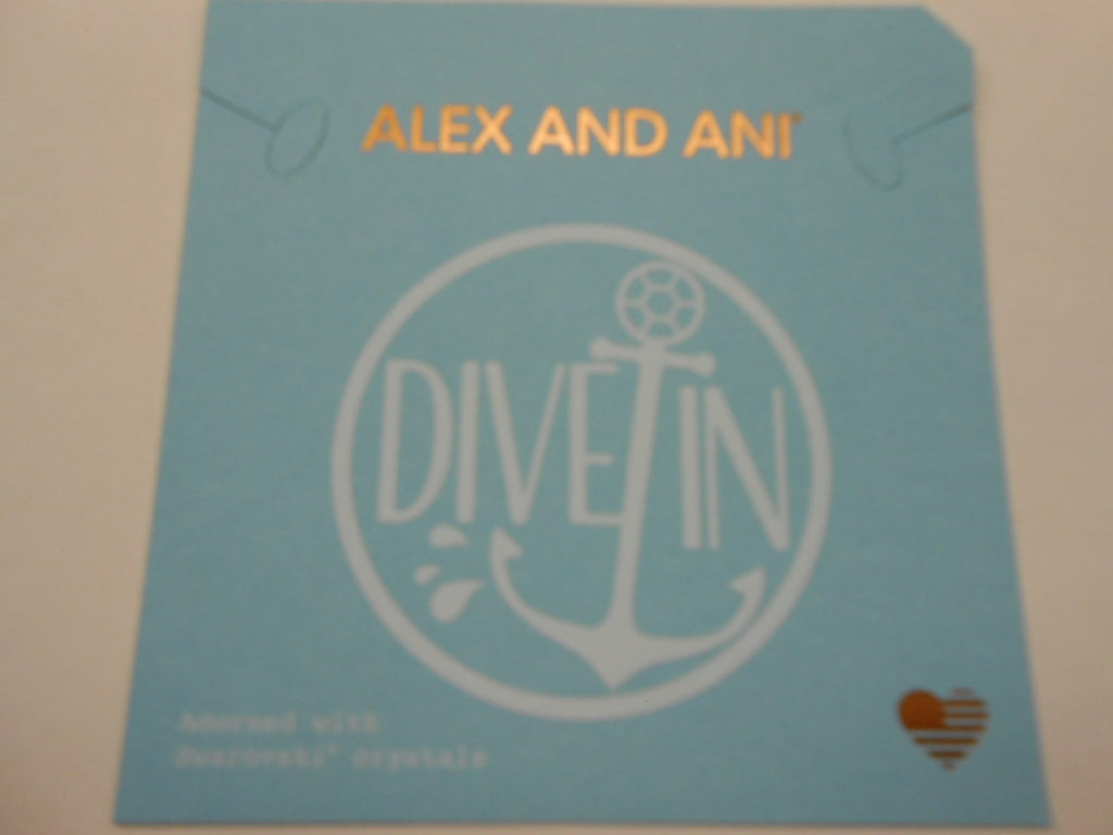 Alex and Ani Women's Color Infusion, Words Are Powerful, Dive In Bracelet, Shiny Silver, Expandable
