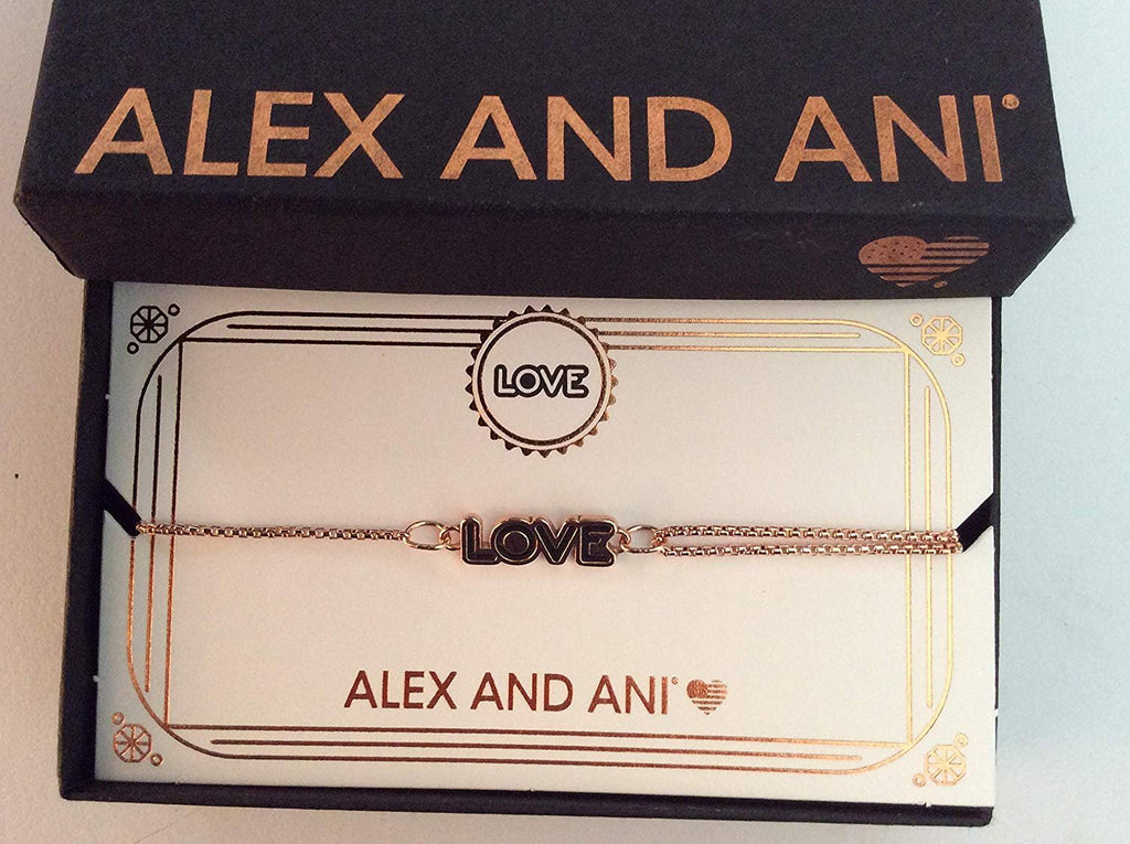 Alex and Ani Womens Love Pull Chain Bracelet