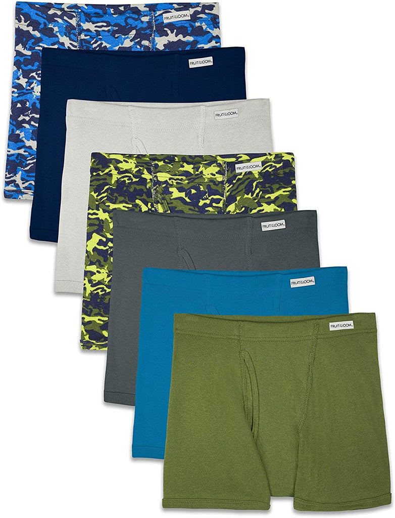 Fruit of the Loom Boys' Boxer Briefs (Assorted Colors)