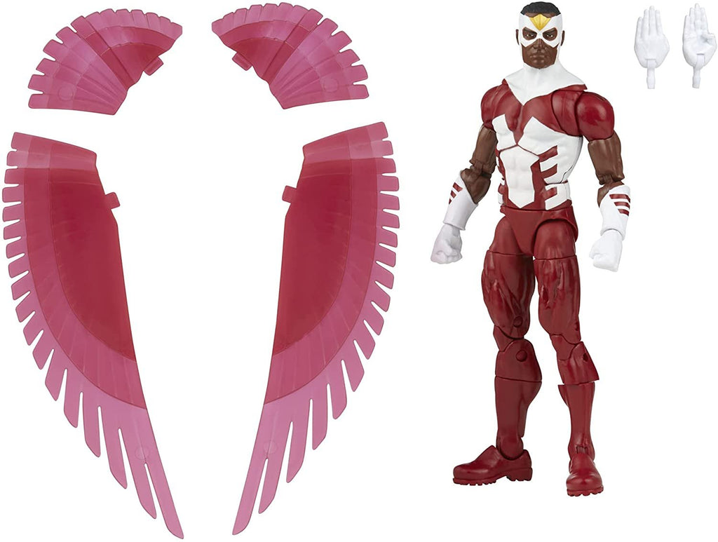 Marvel Legends Series Falcon 6-inch Retro Packaging Action Figure Toy, 3 Accessories