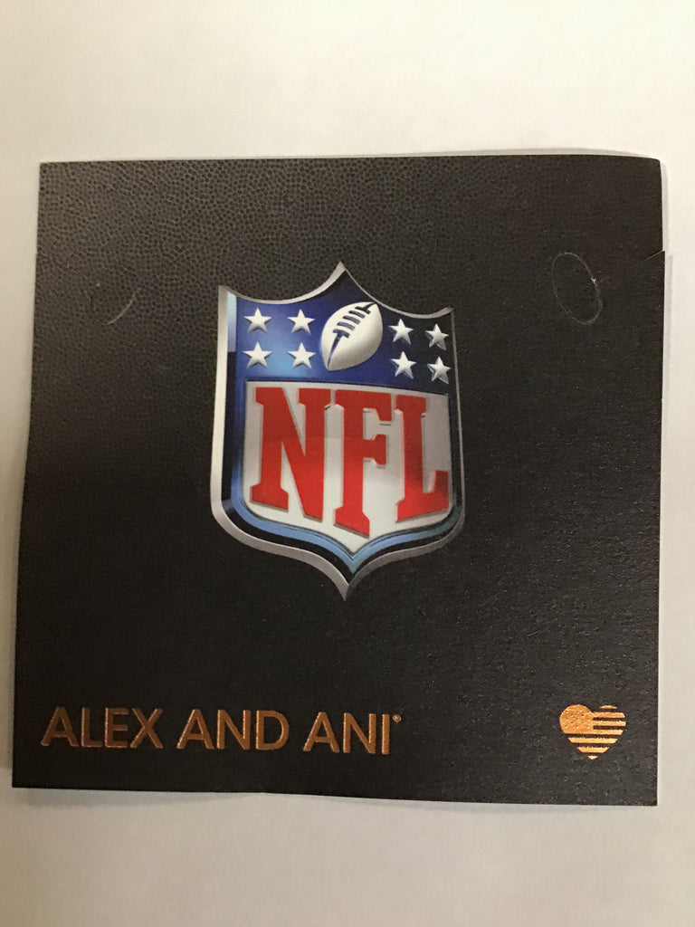 Alex and Ani Women's Color Infusion Green Bay Packers Football II EWB Bracelet, Rafaelian Silver, Expandable