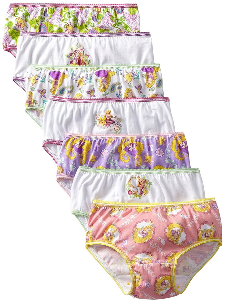 Disney Little Girls' Tangled Seven-Pack Underwear