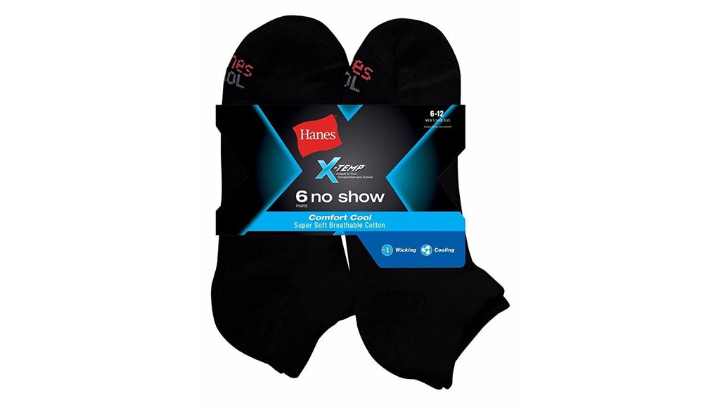 Hanes CC12P6 Mens X-Temp No Show 6-Pack