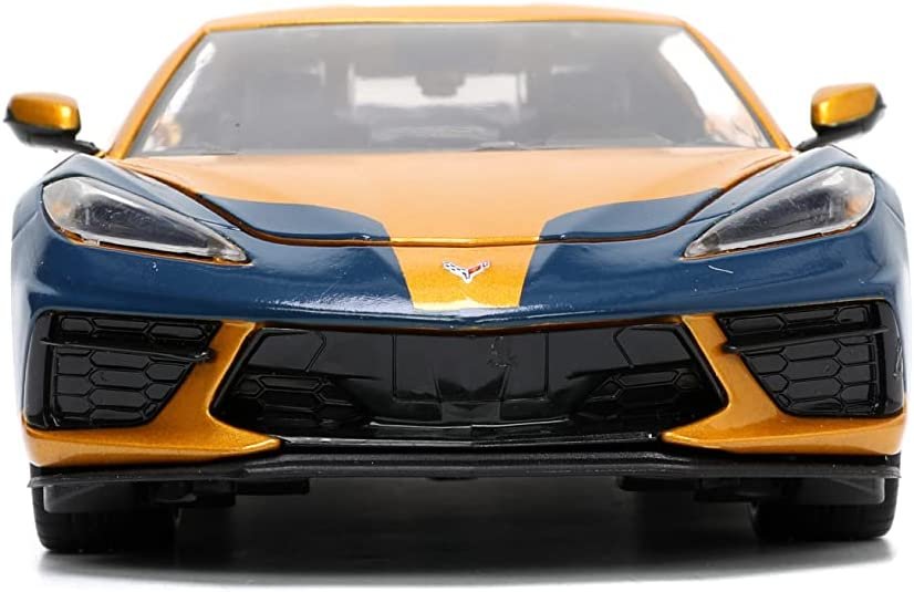 Jada Toys Marvel Wolverine X-Men 1:24 2020 Chevy Corvette Die-Cast Car with 2.75" Wolverine Figure