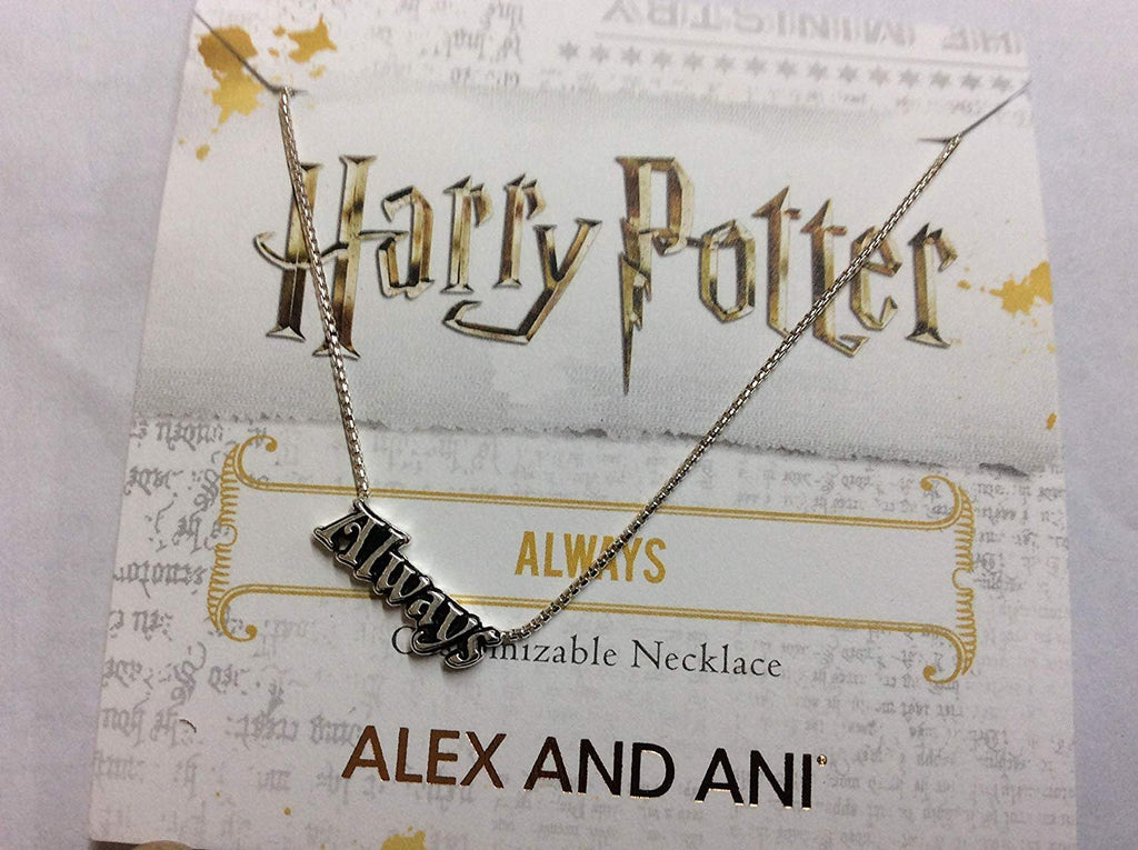 Alex and Ani Harry Potter Always 15" Adjustable Necklace Silver One Size