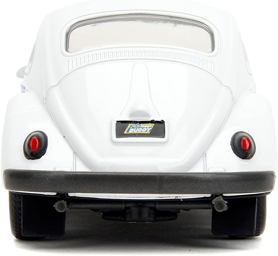 Punch Buggy 1:32 Scale 1959 Volkswagen Beetle Die-cast Car with Mini Gloves Accessory (White), Toys for Kids and Adults
