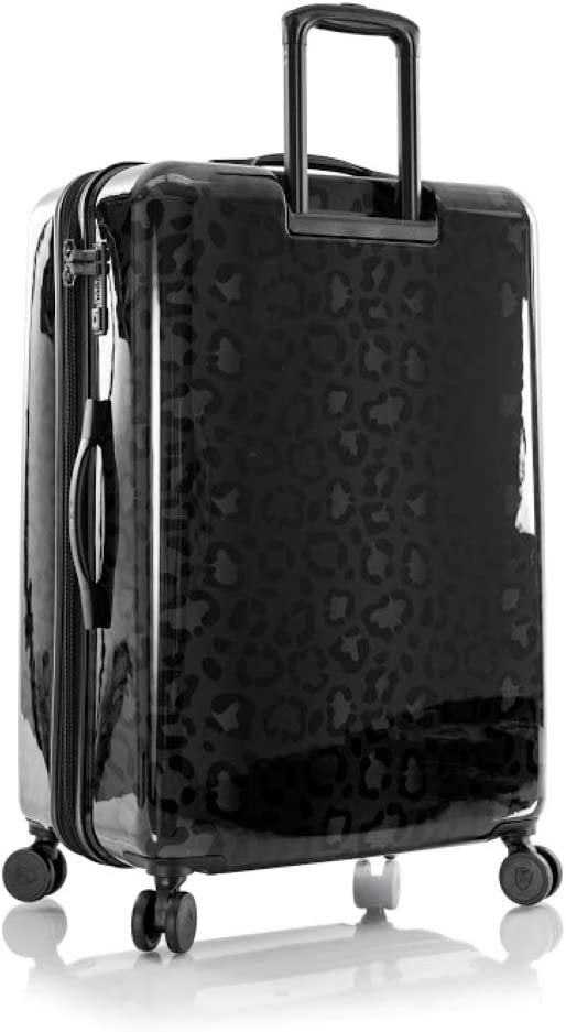 Heys America Black Leopard 30-Inch Hardside Spinner Luggage (Black Leopard)