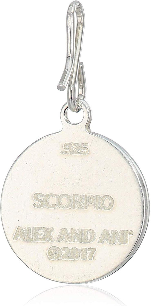 Alex and Ani Women's Etching Charm Scorpio Small Sterling Silver, Expandable