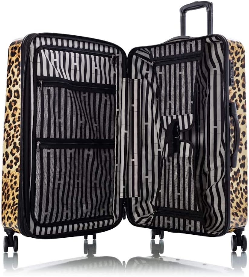 Heys America Black Leopard 30-Inch Hardside Spinner Luggage (Brown Leopard)