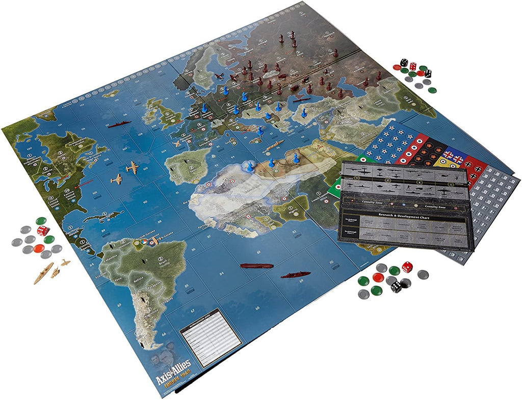 Wizards of the Coast Axis and Allies Europe 1940 2nd Edition Board Game