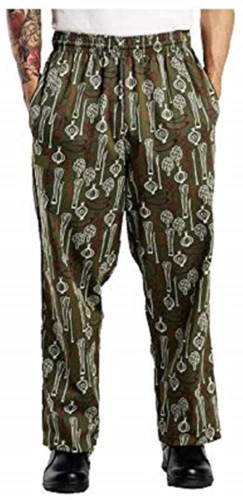 Sand Storm Baggy Chef Pants 100% Cotton XS-6X Vintage, Cupcakes, Chalk Stripe Pockets