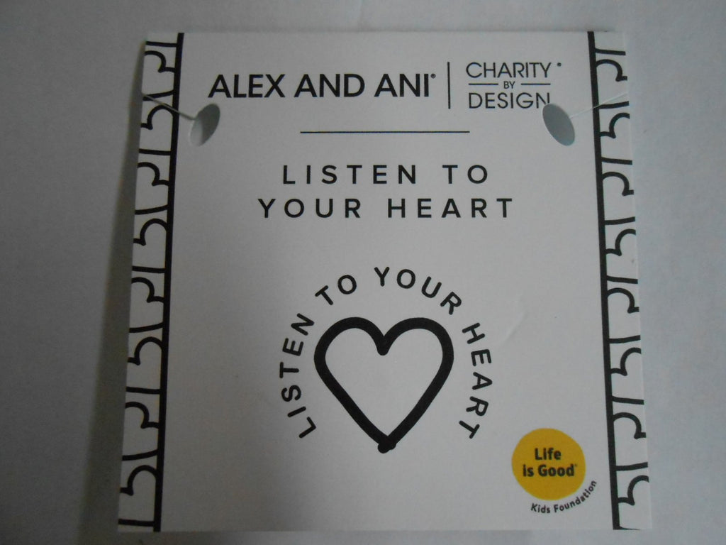 Alex and Ani Womens Charity by Design Listen to Your Heart Bangle