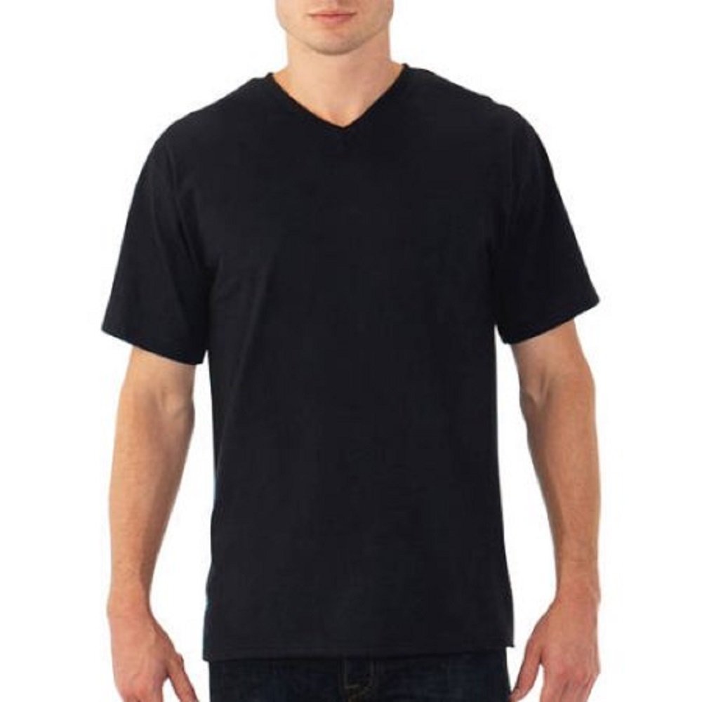 Fruit of the Loom Men's Vneck Tshirts 6-Pack Vnecks White or Assorted 2X-3X