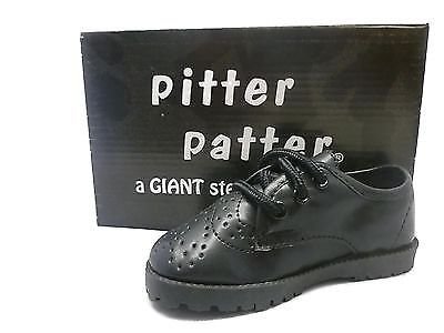 NEW BLACK WINGTIP LACE OXFORDS Boys Shoes Infant & Toddler Sizes 1 to 10