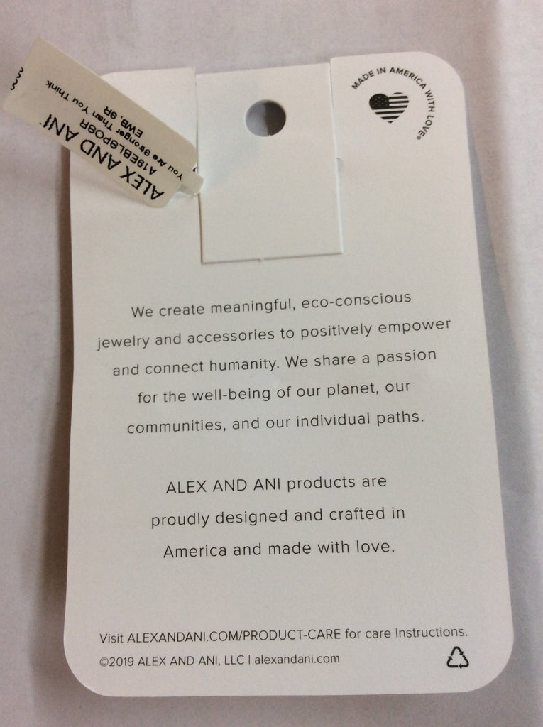 Alex and Ani You Are Stronger Than You Think Bangle Bracelet Shiny Rose Gold
