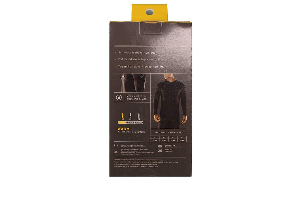 Champion Baselayer Men Long Sleeve Crew Thermal Top