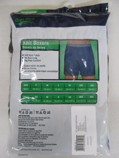 Fruit of the Loom Men's Knit Boxer Shorts 3 or 9 PACK Sizes S-3XL NEW
