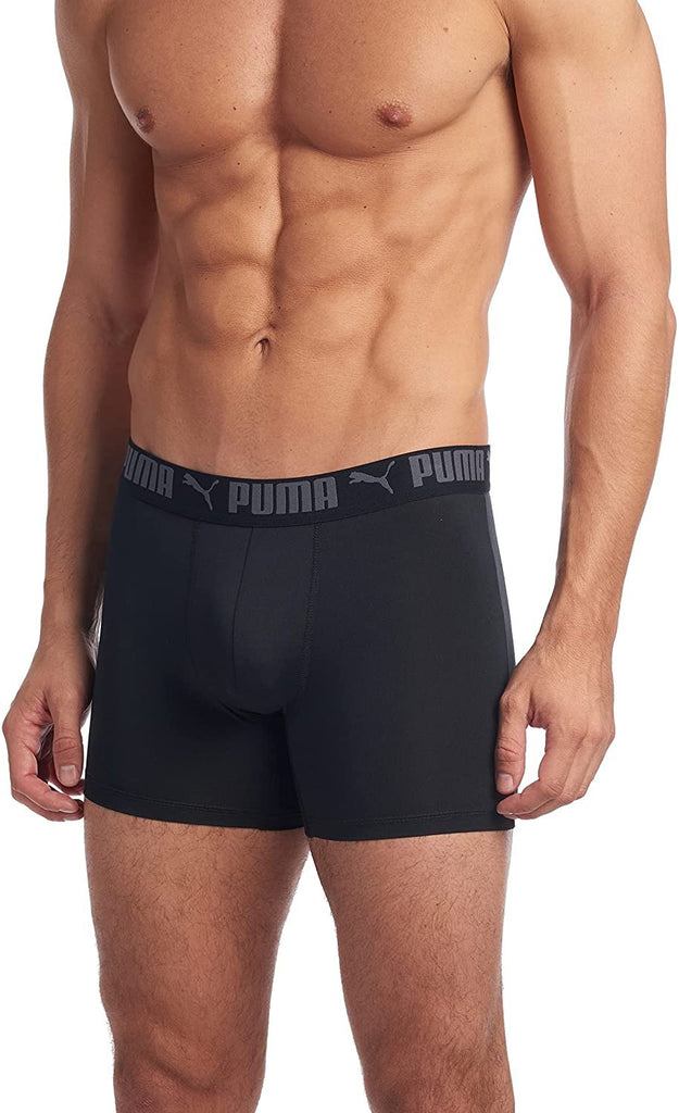 PUMA Men's 4 Pack Performance Boxer Briefs