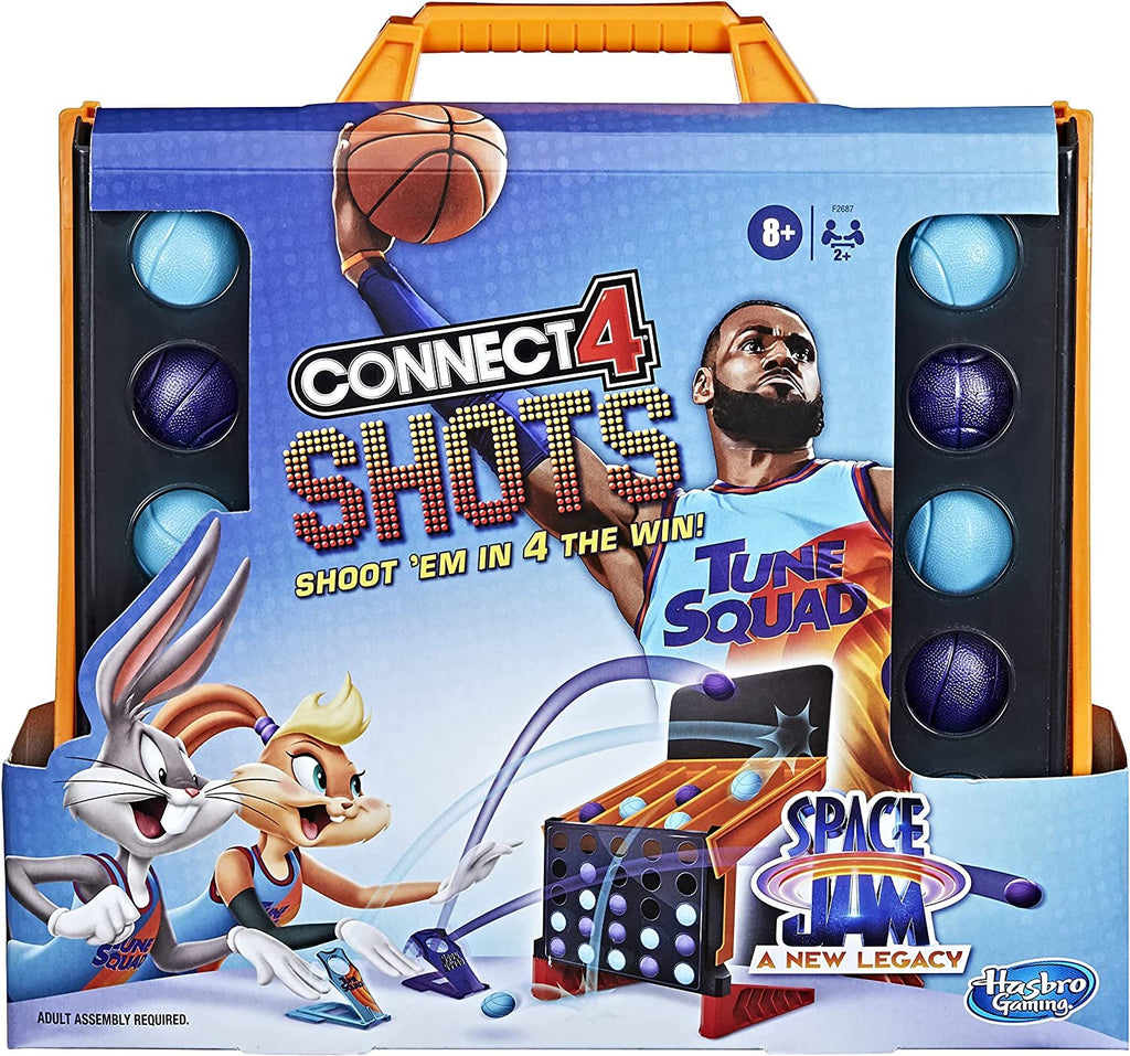 Hasbro Gaming Connect 4 Shots: Space Jam A New Legacy Edition Game, Inspired by The Movie with Lebron James, Fast-Action Game for Kids Ages 8 and Up , Blue