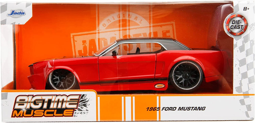 1965 Custom Red and Black Bigtime Muscle Series 1/24 Diecast Model Car by Jada 34202