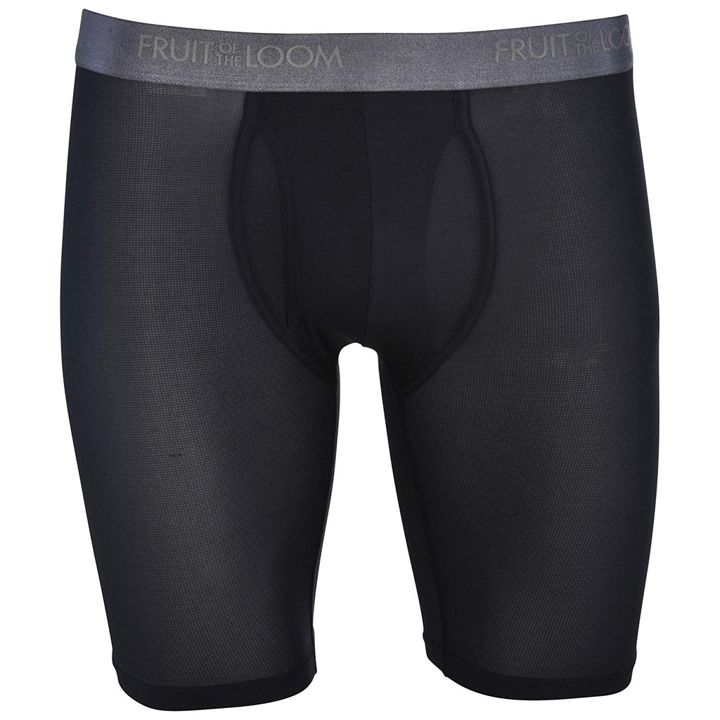 Fruit of the Loom Men's 12-Pack Everlight Boxer Briefs Breathable Nylon/Spandex Blend