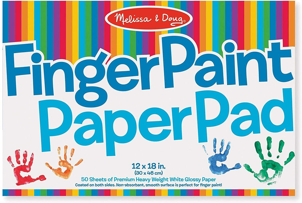 -Melissa&-Doug Finger Paint Paper Pad (12"x18")