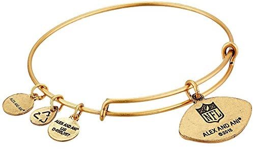 Alex and Ani NFL Cleveland Browns Football Bangle Rafaelian Gold One Size
