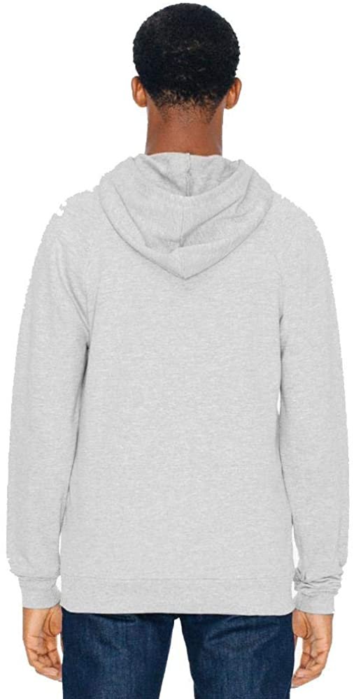 American Apparel Unisex California Fleece Zip Hoodie XS BLACK