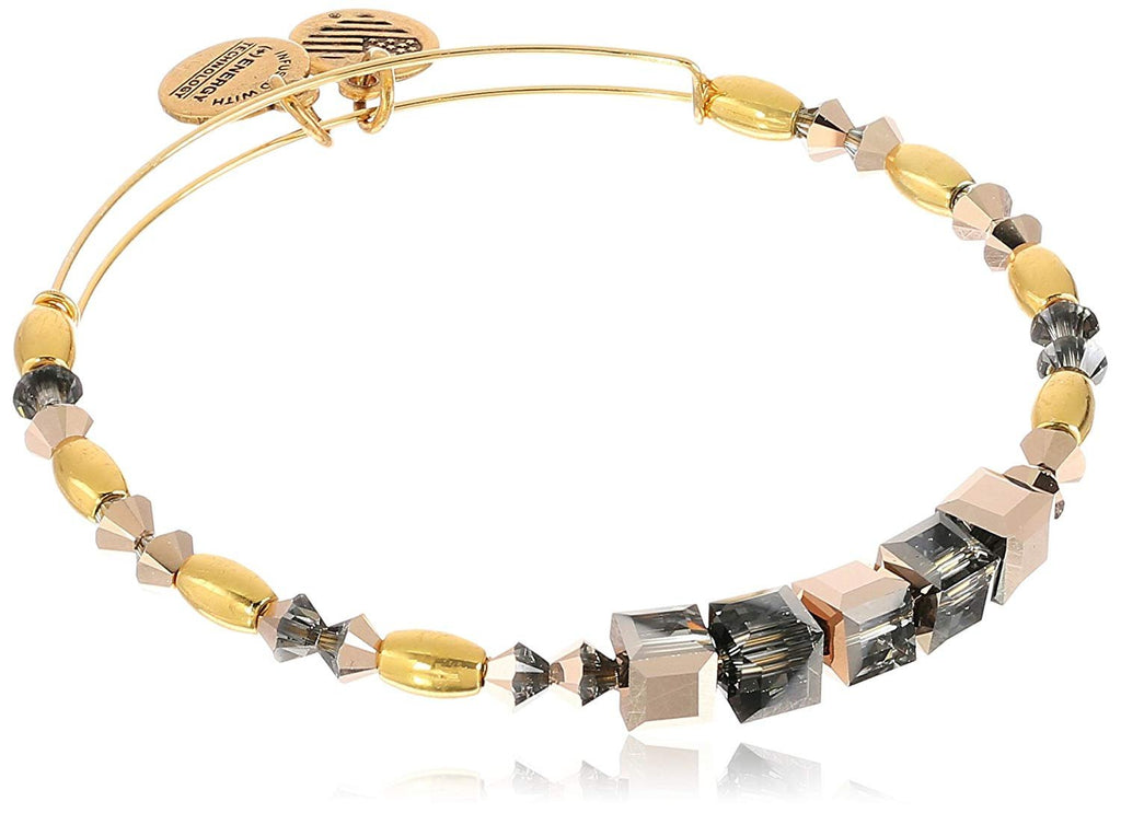 Alex and Ani Swarovski Beaded Crown Expandable Wire Bangle Bracelet