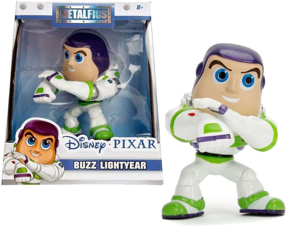 Jada Toys Metals Disney Pixar Toy Story Buzz Lightyear Die-Cast Collectible Toy Figure, 4"