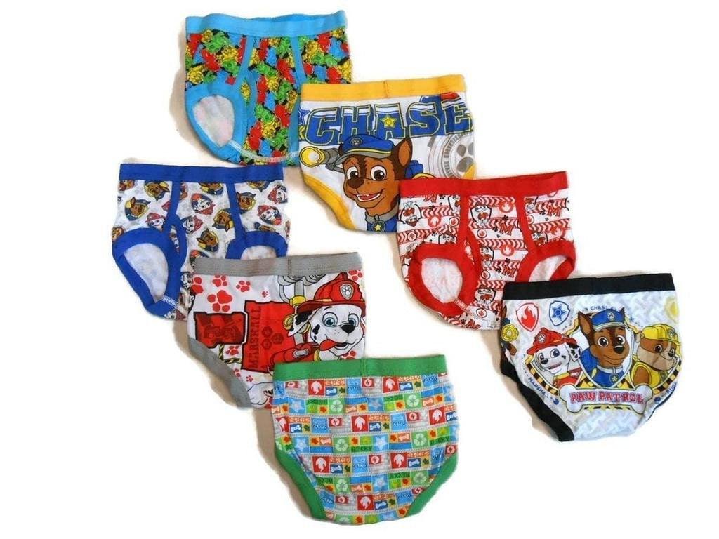 Handcraft Little Boys' Toddler Paw Patrol Brief, Pack of Seven