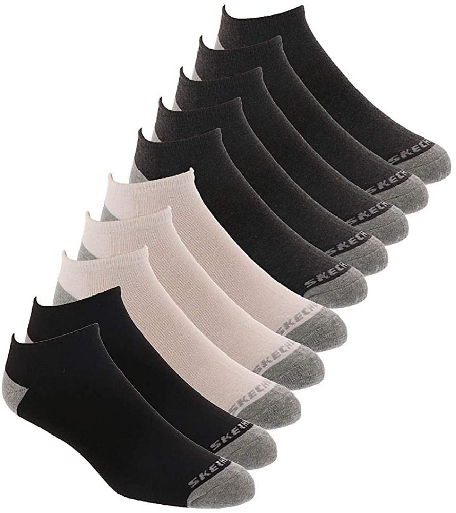 Skechers Men's 10 Pack No Show Socks