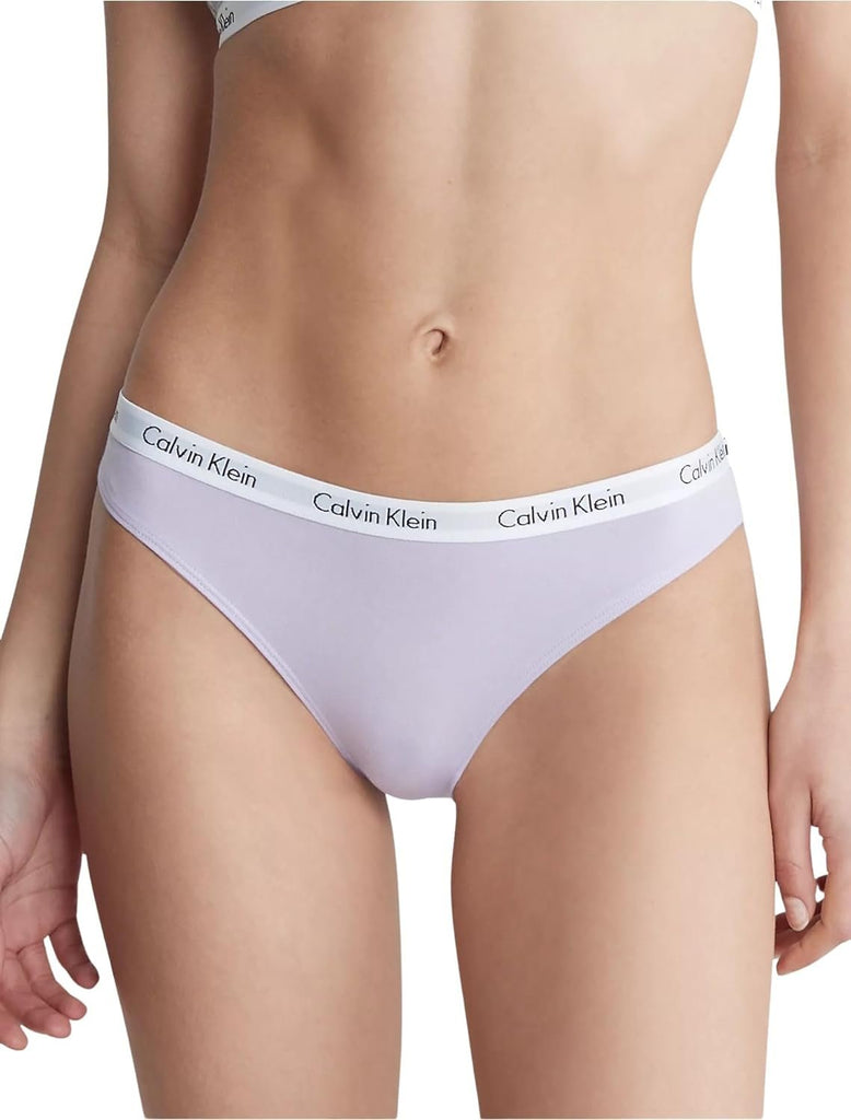 Calvin Klein Women's Carousel Logo Cotton Stretch Bikini Panties, 3 Pack