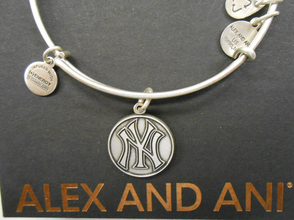 Alex and Ani "Major League Baseball" Sports Logo Expandable Wire Bangle Bracelet, 7.75"
