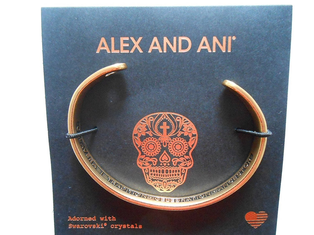 Alex and Ani Womens Calavera Cuff Bracelet