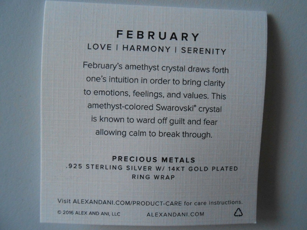 Alex and Ani February Wrap Ring - A16RW07G