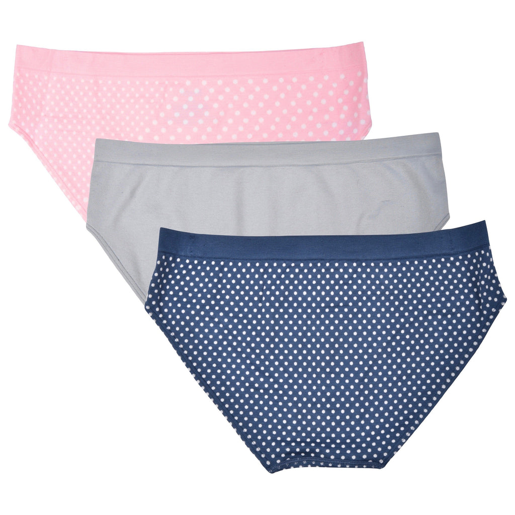 essie Women's Seamless Hipster Panties 3-Pack Nylon Spandex Blend