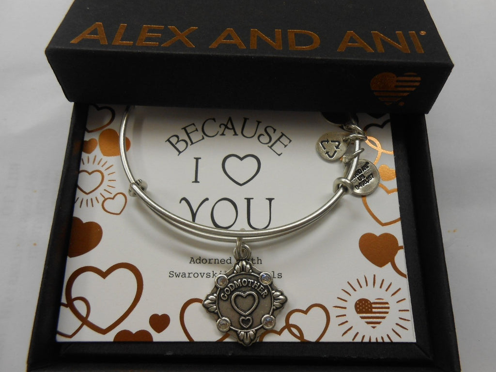 Alex and Ani Womens Because I Love You Godmother III Bangle