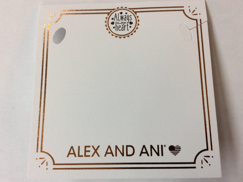 Alex and Ani Always In My Heart Charm Bangle Bracelet - Rafaelian Silver Finish