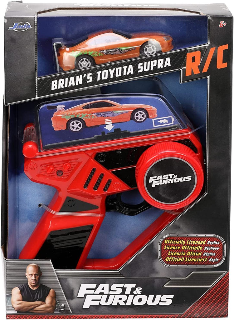 Jada Fast & Furious 1:55 Toyota Supra RC Radio Control Car, Toys for Kids and Adults