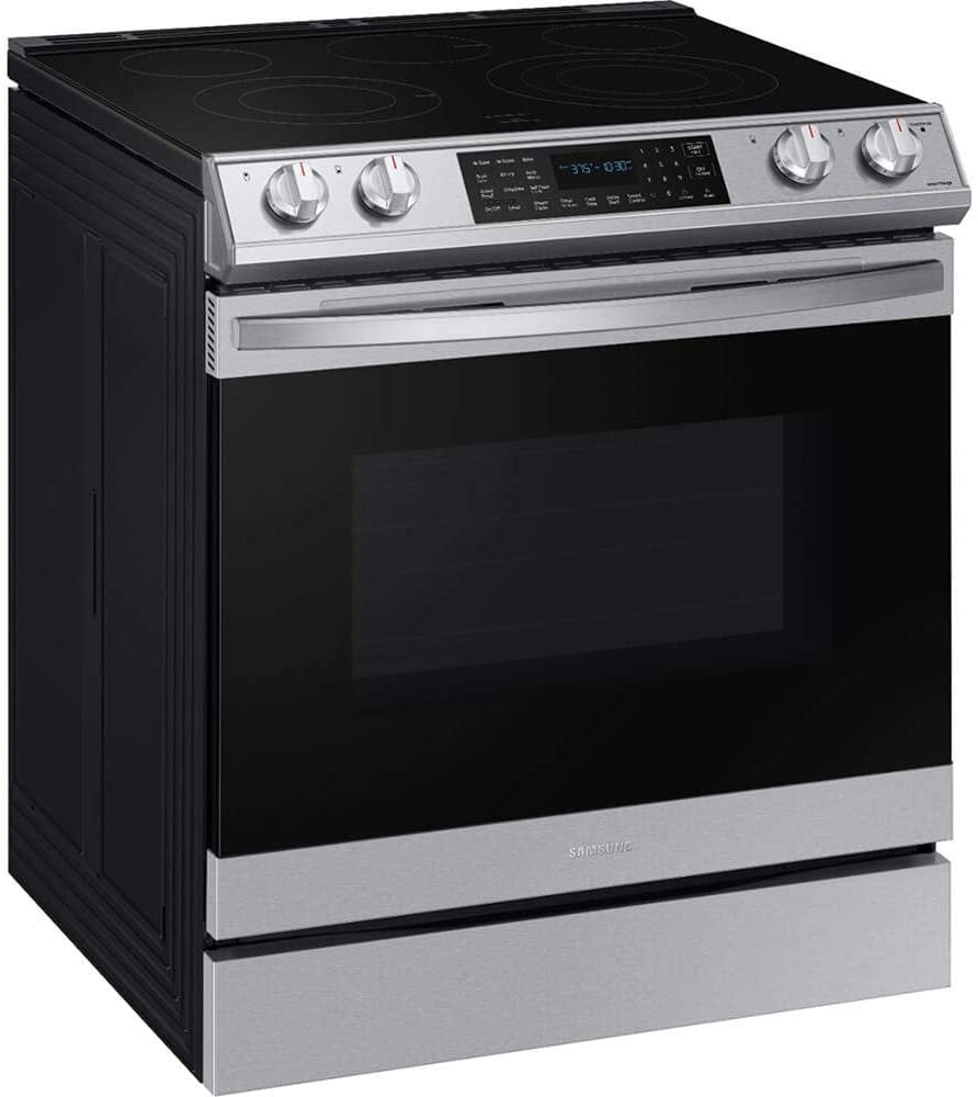 SAMSUNG NE63T8511SS 6.3 cu. ft. Front Control Slide-in Electric Range with Air Fry & Wi-Fi