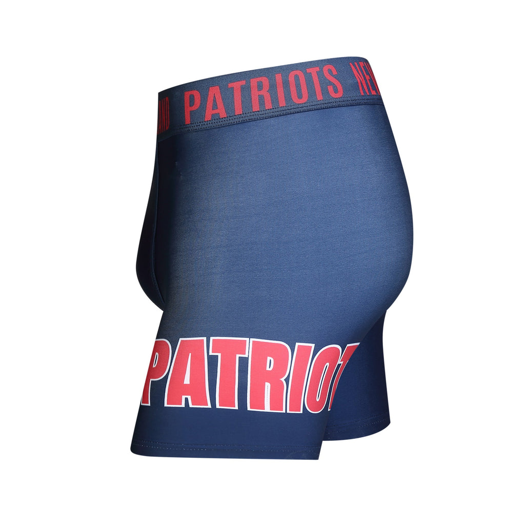 New England Patriots Mens Boxer Briefs NFL Performance Active Underwear M-2X