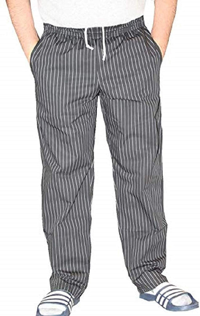 Sand Storm Baggy Chef Pants 100% Cotton XS-6X Vintage, Cupcakes, Chalk Stripe Pockets
