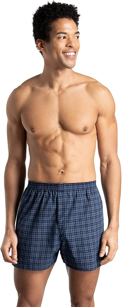 Fruit of the Loom Men's Tag-Free Boxer Shorts (Knit & Woven)