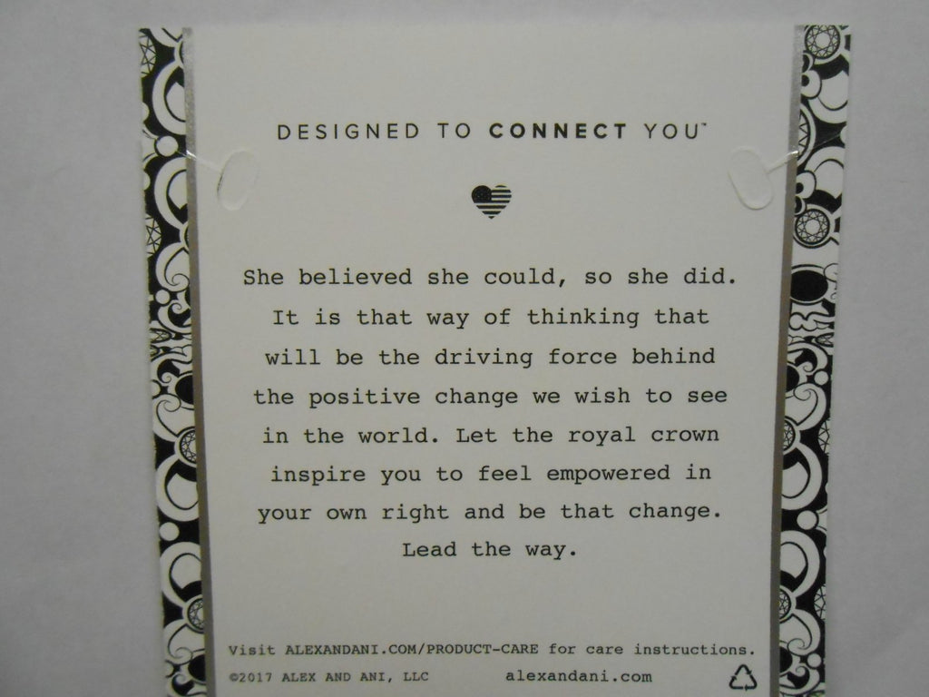 Alex and ANI Charity by Design, Queen's Crown Bangle Bracelet