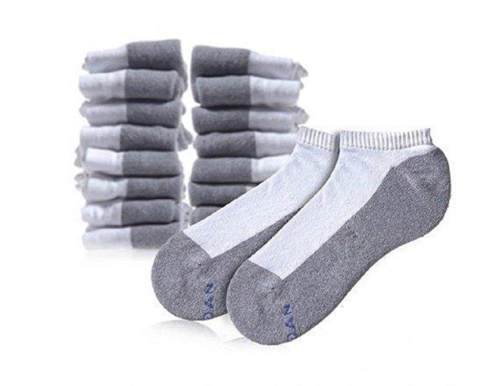 GILDAN MEN NO SHOW SOCKS 16 PAIRS (SHOE SIZE (6-12))