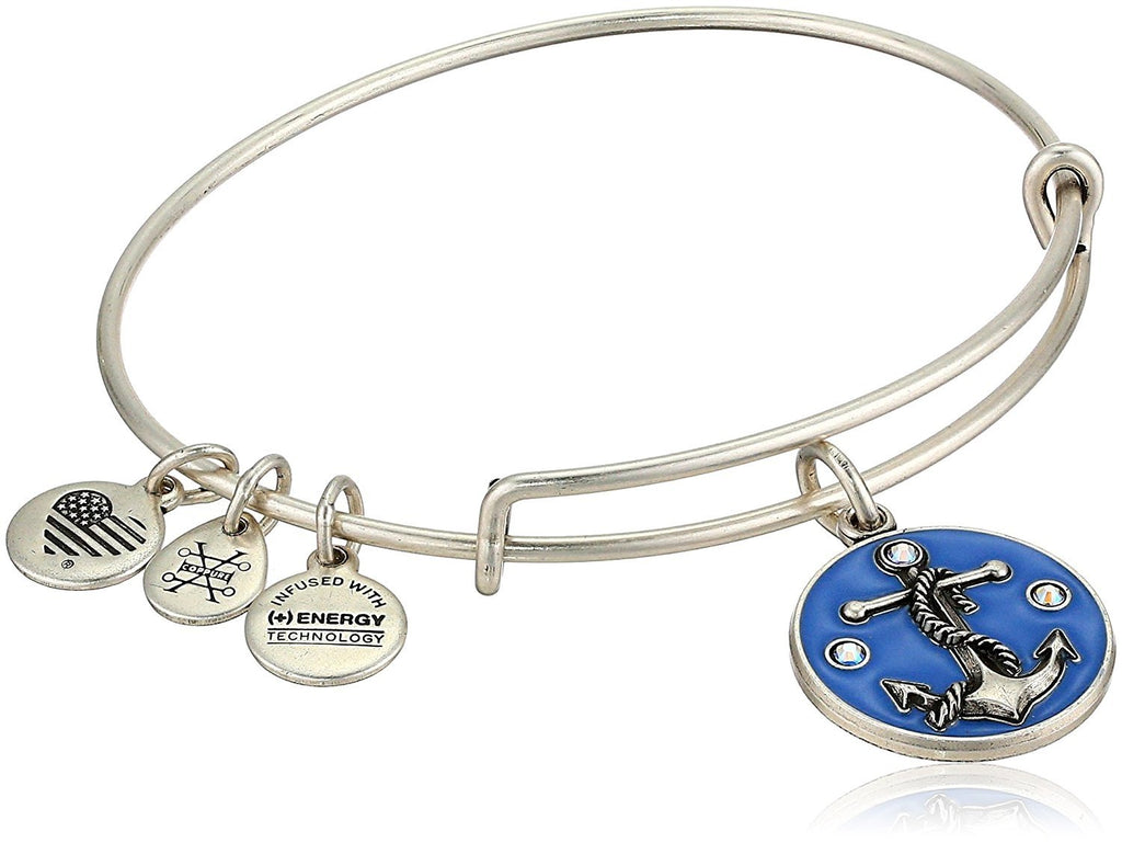 Alex and Ani Womens Color Infusion Anchor V Bangle